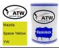 Preview: Mazda, Space Yellow, YW: 500ml Lackdose, von ATW Autoteile West.